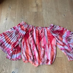 Ramy Brook ladies fully lined off the shoulder top